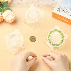 4 supporto per bracciale singolo in acrilico trasparente con retro inclinato&nbsp;AC-FS5191-01C