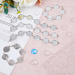 Набор для изготовления браслета-цепочки из сплава с пустыми куполообразными звеньями своими руками&nbsp;BJEW-DC00001