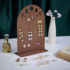 Ohrring-Organizer-Ausstellungsständer aus hohlem Mondholz&nbsp;EDIS-WH0050-02A