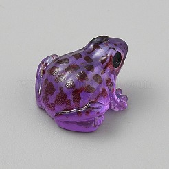 Украшения для выставки лягушек из светящейся смолы RESI-WH20018-001E