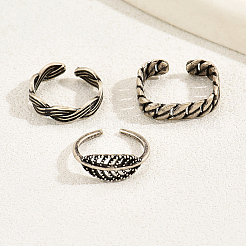 Наборы колец для ног с открытым носком из меди и листьев в винтажном стиле для женщин NZ6509