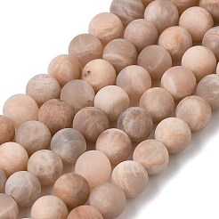 Natürliche sunstone Perlen Stränge&nbsp;G-J372-05-6mm-A