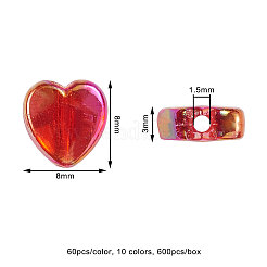 Экологичные прозрачные акриловые бусины&nbsp;TACR-CJ0001-02