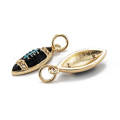 Настоящие позолоченные кулоны из латуни с микропаве ZIRC-A020-18G