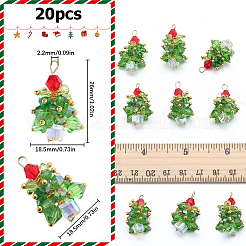 20 шт. стеклянные подвески для елки FIND-SC0011-08