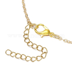 Ожерелья с подвеской в виде крыльев ангела и сердца из латуни и стекла для женщин NJEW-JN05260