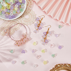 600шт 6 цвета акриловые колпачки для бусин&nbsp;OACR-SP0001-59