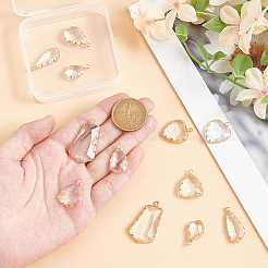 12 шт. 6 подвески из прозрачного стекла FIND-GO0003-63