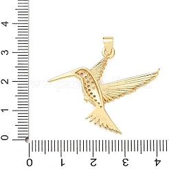 Cremagliera placcatura micro ottone spianare pendenti zirconi&nbsp;X-KK-E072-23G