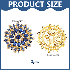 Cabochons de strass en verre&nbsp;FIND-WH0173-515