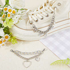 2 шт. 2 стиля цепочек для обуви из сплава и железа&nbsp;DIY-GF0010-71