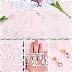 1 шт. кружевные повязки на голову из хлопка и полиэстера для женщин&nbsp;AJEW-CY0001-73B