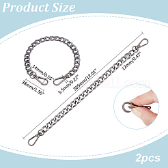 2шт алюминиевые ремни для сумки с цепочкой FIND-PH0018-55B