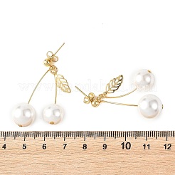 Concha de perla pendientes colgantes&nbsp;EJEW-TA00819