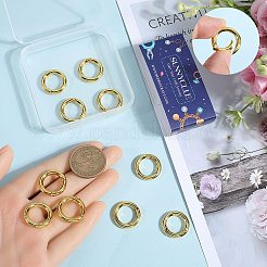 12 шт. латунные кольца пружинного затвора с покрытием стойки KK-SC0005-69