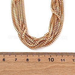 Fer colliers de chaîne de boîte&nbsp;NJEW-U046-03G