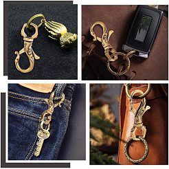 2 шт. латунный карабин в тибетском стиле FIND-AR0002-51