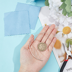 1шт 925 серебряных прямоугольника плоской проволоки STER-BBC0005-64B