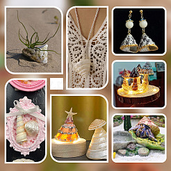 100 г украшения из натуральной ракушки&nbsp;SSHEL-PH0001-40B