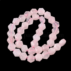 Natürlichen Rosenquarz Perlen Stränge&nbsp;G-G463-A01-10x11mm