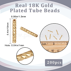 200 шт. латунные бусины с покрытием стойки KK-BBC0008-90