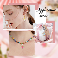 30шт 2 стиля прозрачные акриловые подвески PALLOY-SC0004-06