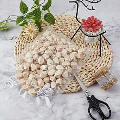 Незавершенные бусы из натурального дерева WOOD-OC0001-24