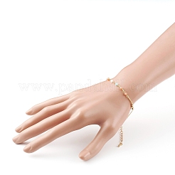 Граненые стеклянные браслеты из бисера&nbsp;BJEW-JB05853-01