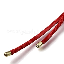 Halskettenherstellung aus 2.5 mm verstellbaren geflochtenen Nylonkordeln&nbsp;FB-CBAA152-02G-28