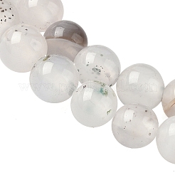 Нити из натурального дендритного агата G-C011-6mm-01