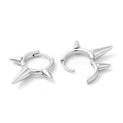 Серьги-кольца с латунным покрытием для женщин EJEW-D059-19P