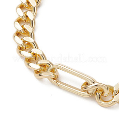 Латунные кубинские звенья цепи браслеты для женщин&nbsp;BJEW-JB13117