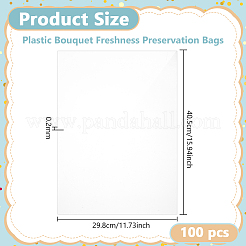 50 Plastikbeutel zur Frischhaltung von Blumensträußen&nbsp;DIY-WH0899-601B