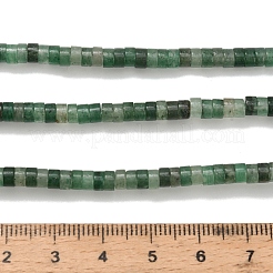 Естественный зеленый авантюрин бисер нитей G-Z110-A10-2x4mm-01A