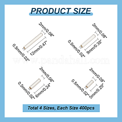 1600 шт. 4 вида стеклянных бусин SEED-PH0002-08B