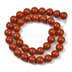 Grade A d'un jaspe rouge naturel brins de perles&nbsp;G-P075-36-10mm