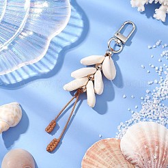 Украшения с подвесками из ракушек HJEW-TA00325