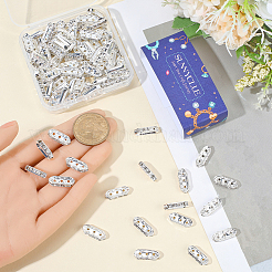 100 Stück Abstandshalter aus Kristall-Strass aus Legierung.&nbsp;FIND-SC0021-30