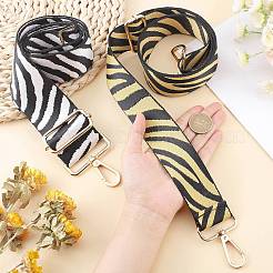 2 шт. регулируемый ремень для сумки из полиэстера с узором «зебра» и «полоска» в 2 стилях FIND-PH0003-87