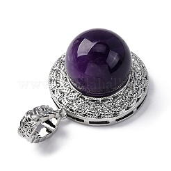 Подвески из натурального аметиста &nbsp;G-K339-04P-10