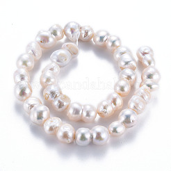 Природные Кеши жемчуг пряди PEAR-S020-O01