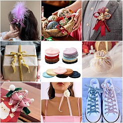 50 ярд 10 цвета односторонняя бархатная лента&nbsp;SRIB-YW0001-02