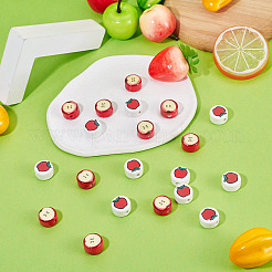 20 Stück 2 Stile Weihnachtsthema handgemachte Porzellanperlen&nbsp;PORC-TA0001-54