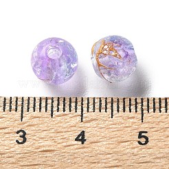 Прозрачных бусин акриловые треск DACR-D300-01H-8mm