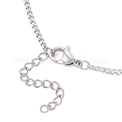 Изготовление ожерелий из витой цепочки из нержавеющей стали 304 с панцирным плетением&nbsp;AJEW-JB01489