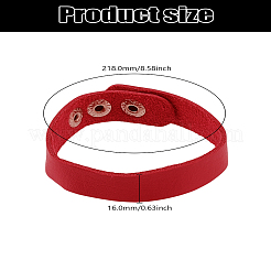 1 verstellbares Lederarmband für Damen und Herren&nbsp;BJEW-LP0002-57G