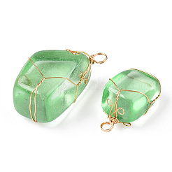 Стеклянные подвески&nbsp;KK-F868-18G-02