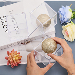 Квадратный прозрачный пластиковый футляр для хранения конфет ODIS-WH0043-52