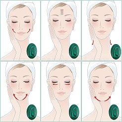 Малахитовые доски гуаша AJEW-WH0236-02