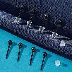 500шт экологически чистые пластиковые серьги-гвоздики KY-SP0001-01B